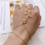 AurolaCo Women's Stainless Steel Name Bracelet