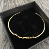 AurolaCo Nameplate Name Bracelet Personalized Cuff Bangles