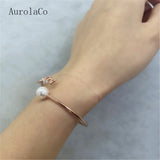 AurolaCo Personalized Arabic Name Bangle Jewelry Gift