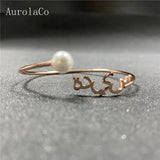 AurolaCo Personalized Arabic Name Bangle Jewelry Gift
