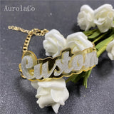 AurolaCo Custom Acrylic Name Bracelet for Women