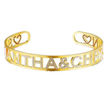 Personalized Zircon Letters Bangles Name Bracelet