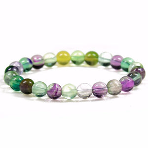 Aurora AAA+ Rainbow Fluorite Round Beads Natural Stone Beads For Jewelry