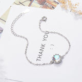 Aurora S925 Silver Crystal Bracelet Dainty Friendship Jewelry