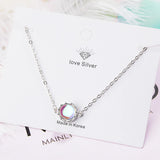 Aurora S925 Silver Crystal Bracelet Dainty Friendship Jewelry