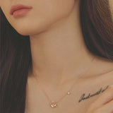 Aurora Water Drop Planet Star Moon Necklace Girl Clavicle Chain