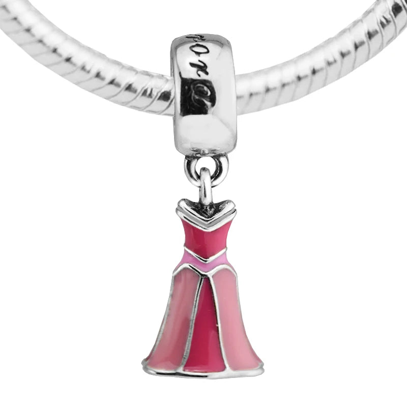 Aurora's Dress Charm for European Bracelets