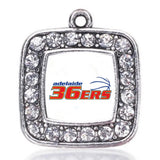 Adelaide 36ers Basketball Charm Silver Plated Crystal Jewelry