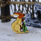 Kangaroo Shape Brooch Acrylic Jewelry Lady Kid Party Gift