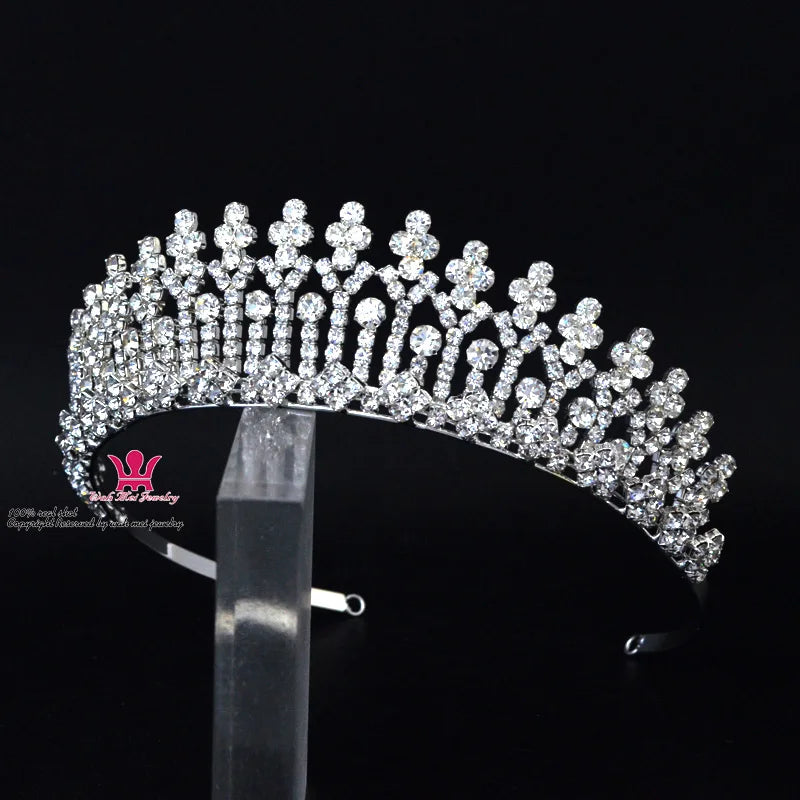 Australian Rhinestone Crystal Tiara For Bridal Wedding Hair Accessories