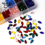 Austrian Briolette Teardrop Crystal Beads Set for Jewelry Making