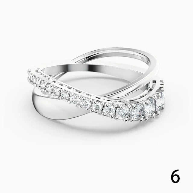 Austrian Crystal Jewelry with Logo 1:1 Fried Dough Twist Crystal Jewelry
