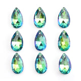 Austrian Glass Heart Bead Star Butterfly Shape Green Crystal Drop Pendant