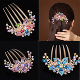 Austrian Rhinestone Hair Comb Bridal Crystal Hair Ornaments