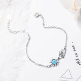 925 Silver Bracelets Women Sun Cloud Charms Bracelet