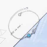 925 Silver Bracelets Women Sun Cloud Charms Bracelet