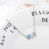 925 Silver Bracelets Women Sun Cloud Charms Bracelet