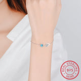 925 Silver Bracelets Women Sun Cloud Charms Bracelet
