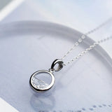 925 Silver Necklace Pendant Natural Diamond Art Small Fresh Clavicle Chain Gift