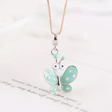 925 Silver Big-eyed Butterfly Dangle Bead for Bracelet DIY