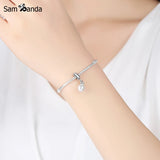 925 Silver Charm Luminous Pearl Pendant for Bracelets
