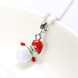 925 Silver Christmas Snowman Dangle Charm for Bracelet Bangle
