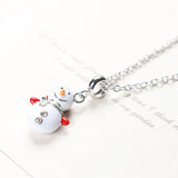 925 Silver Christmas Snowman Dangle Charm for Bracelet Bangle
