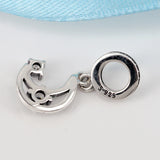 925 Sterling Silver Moon Shine Charm Bead for Bracelets