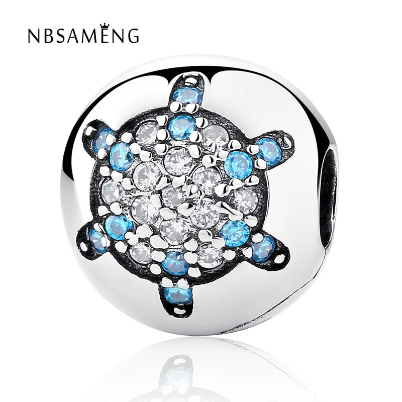 925 Silver Crystal Stopper Charms for Bracelets DIY Jewelry