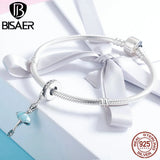 925 Silver CZ Ballet Girl Charm for Bracelet