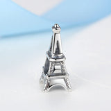 925 Silver Love Paris Eiffel Tower Charm Bead for Bracelets
