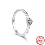925 Sterling Silver Snake Printed Star Sparkling Pave Ring