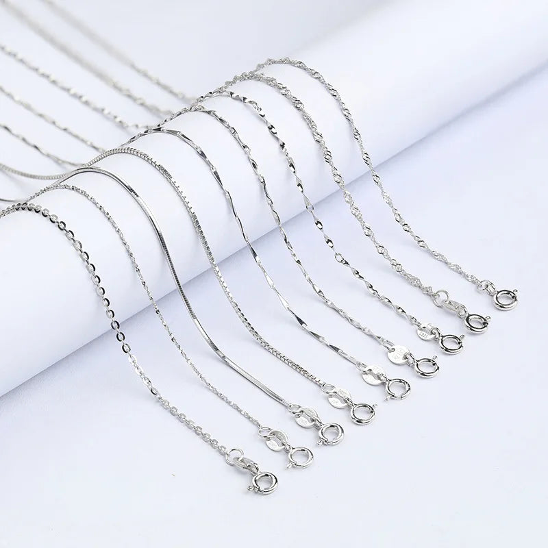925 Silver Necklace For Women With Chain