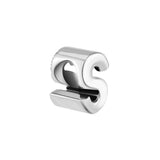 925 Silver Letter S Alphabet Charm for Europe Bracelet DIY Jewelry