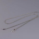 925 Sterling Silver O-Chain Necklace Vintage Style Women Necklace