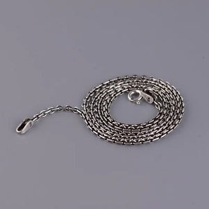 925 Sterling Silver O-Chain Necklace Vintage Style Women Necklace