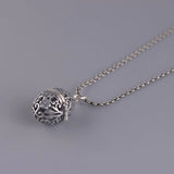 925 Sterling Silver O-Chain Necklace Vintage Style Women Necklace