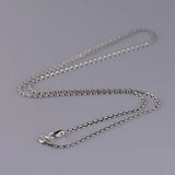 925 Sterling Silver O-Chain Necklace Vintage Style Women Necklace
