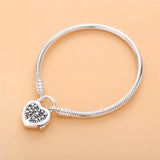 925 Sterling Silver Love Bracelet Women Romantic Gift Jewelry