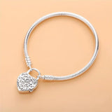 925 Sterling Silver Love Bracelet Women Romantic Gift Jewelry
