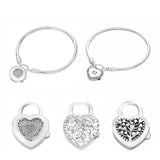 925 Sterling Silver Pan Bracelet Love Bracelet Romantic Gift Jewelry