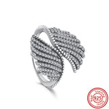 925 Sterling Silver Celestial Sun&Moon Leaves Snowflake Rings