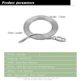 925 Silver Snake Chain Necklace 18-26 Inch