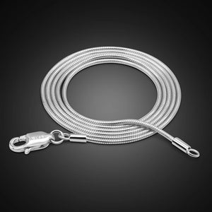 925 Silver Snake Chain Necklace 18-26 Inch