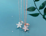 925 Sterling Silver Prong cz 4A+ Flower &Leaf Pendant Necklace