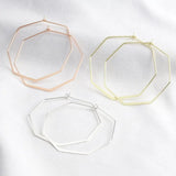 14k Filled Hammered Hoop Earrings Women's Jewelry
