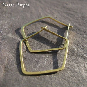 14k Filled Hoop Earrings Vintage Jewelry Boho Orecchini Brincos Pendientes