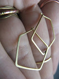 14k Filled Hoop Earrings Vintage Jewelry Boho Orecchini Brincos Pendientes