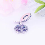 Sterling Silver FAMILY TREE Charm Beads for Bracelet Necklace