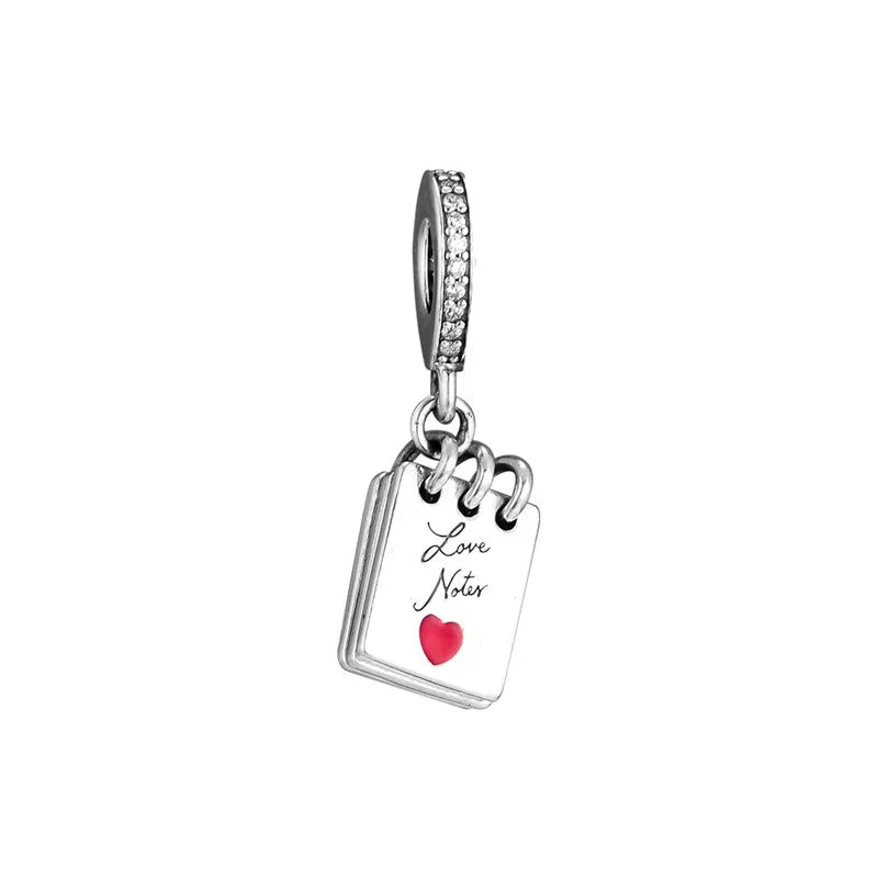 925 Silver Love Notes Charms For Bracelets